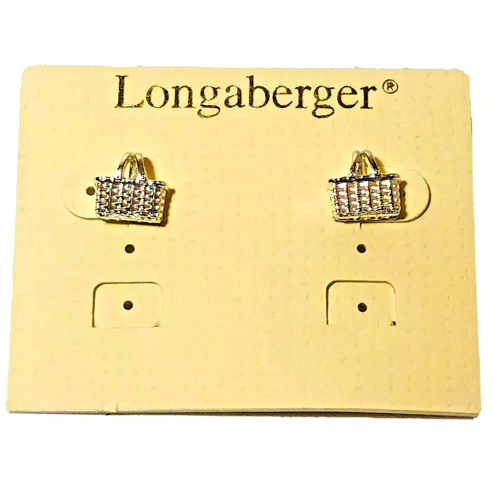 Longaberger Market Basket Earrings